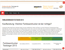 Tablet Screenshot of farblaserdrucker-testsieger.de